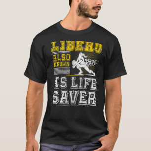 T-shirt Volley-ball For Men And Women Libero Donc Known As