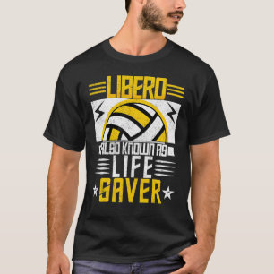 T-shirt Volley-ball For Men And Women Libero Donc Known As