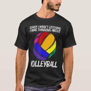 T-shirt Volley-ball Homme Femmes Volleyball Sport Joueur