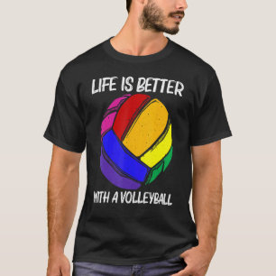 T-shirt Volley-ball Homme Femmes Volleyball Sport Joueur