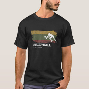 T-shirt Volley-ball Lituanie Drapeau Équipe Plage intérieu