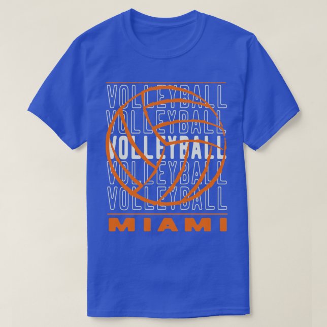 T-shirt Volley-ball Miami Floride (Design devant)