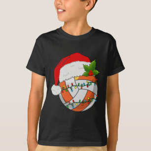 T-shirt Volley-ball Noël Santa Hat Femmes Hommes Tennis Lo