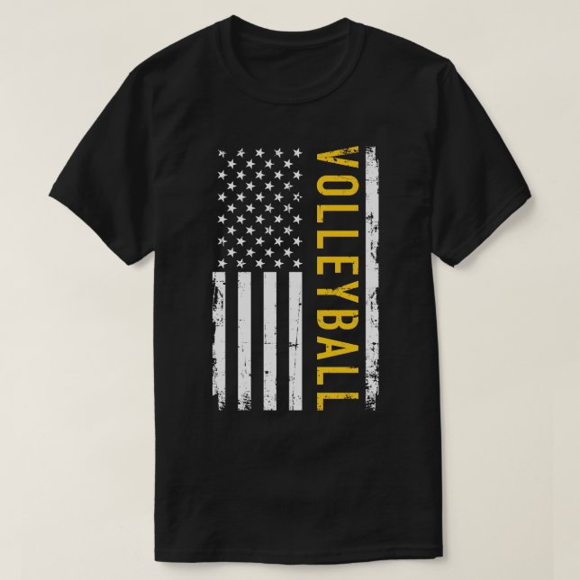 T-shirt Volley-ball USA (Design devant)