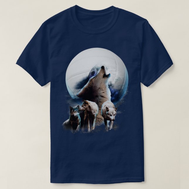T-shirt Volley-ball Wolf (Design devant)