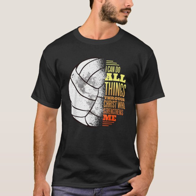 T-shirt Volley Et Jésus (Devant)