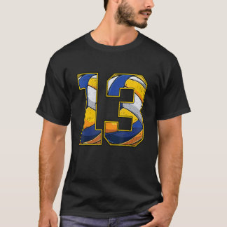 T-shirt Volleyball 13e anniversaire garçon fille treize 13