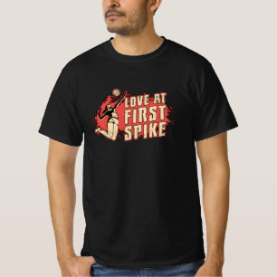 T-shirt Volleyball Amour Au Premier Joueur De Volleyball S