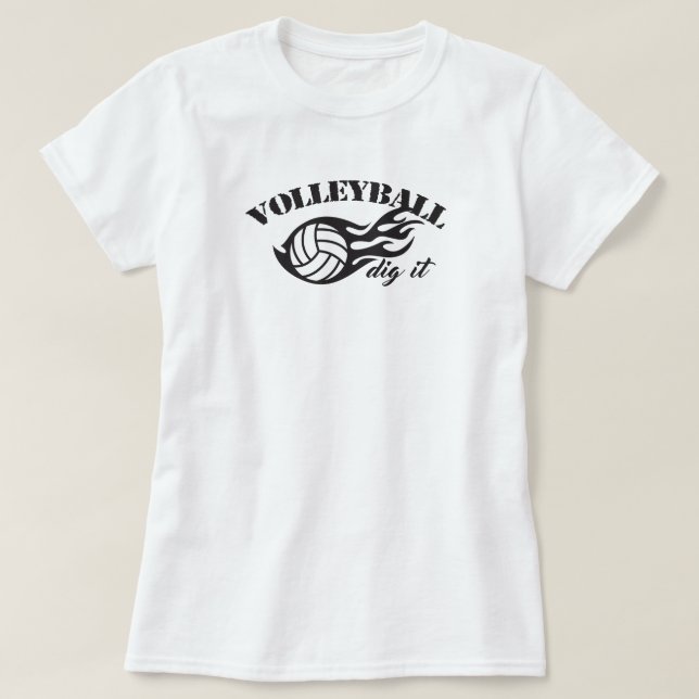 T-Shirt Volleyball Creuse Le Jeu (Design devant)