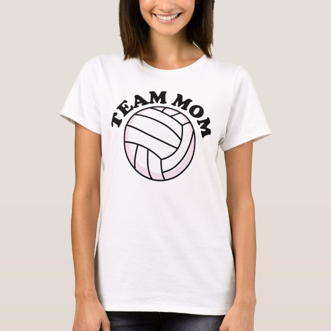 T-shirt Volleyball de maman d'équipe (Devant)
