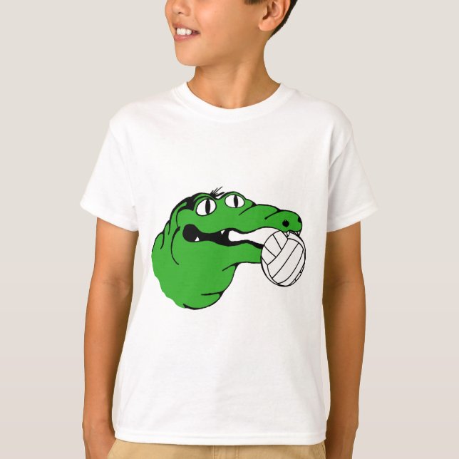 T-shirt VOLLEYBALL de vitesse d'alligator aucuns mots (Devant)