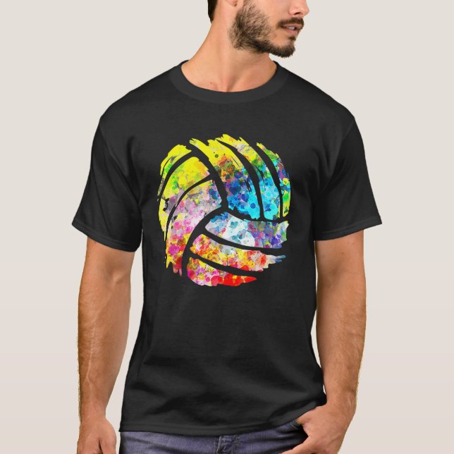T-shirt Volleyball Drôle Cadeau Pour Papa Maman Joueur Ent (Devant)