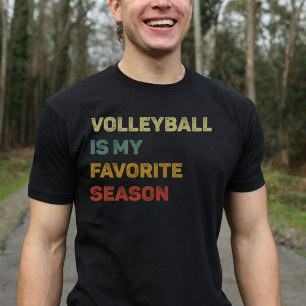 T-shirt Volleyball est ma saison préférée Rétro