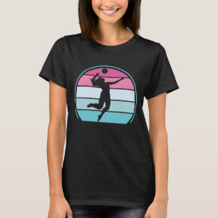 T-shirt Volleyball Girl Retro Vintage