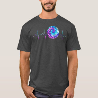 T-shirt Volleyball Heartbeat Tie Dye Purple Blue n Girls G