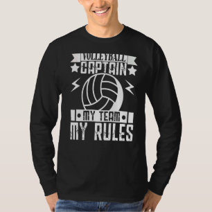 T-shirt Volleyball Homme Et Femme Capitaine Mon Équipe Ma