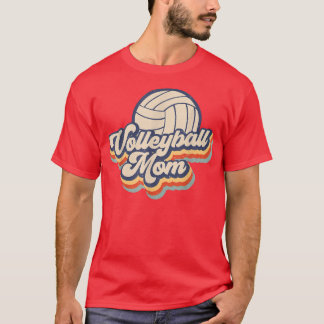 T-shirt Volleyball Maman Maman Mama Fête des mères Vintage
