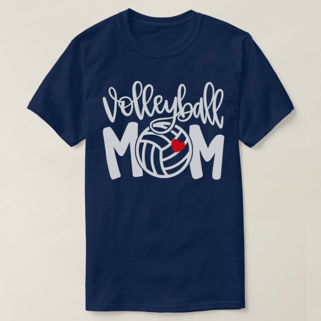 T-shirt Volleyball Maman mignonne Maman Vie Volleyball Jou (Design devant)
