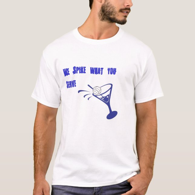 T-shirt Volleyball "nous clouons ce que vous servez " (Devant)