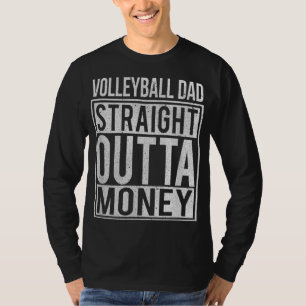 T-shirt Volleyball papa droit hors de l'argent Je drôle ca
