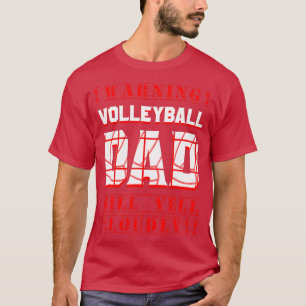 T-shirt Volleyball Papa Fan Player Daddy Équipe Sport Père