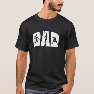 T-shirt Volleyball Papa Père Beach Volleyball de plage Jou