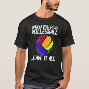 T-shirt Volleyball pour hommes femmes volleyball sport jou