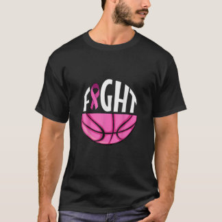 T-shirt Volleyball rose combat rose Ruban rose cancer du s