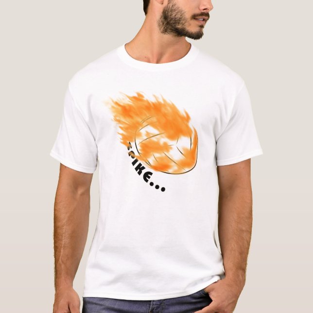 T-shirt Volleyball - "transitoire… pouvez-vous la creuser (Devant)