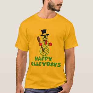 T-shirt VolleyChick Happy VolleyDays Snowman