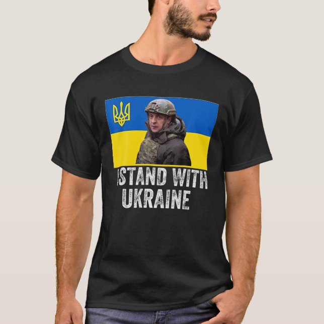 T-shirt Volodymyr Zelensky Pas Tous Les Héros Portent Capu (Devant)