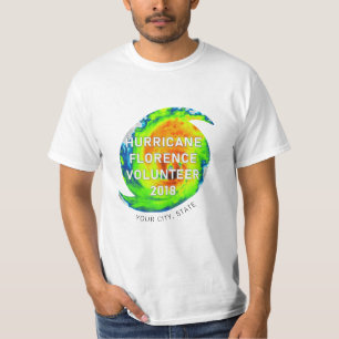 T-shirt VOLONTAIRE DE L'OURAGAN FLORENCE   Emplacement