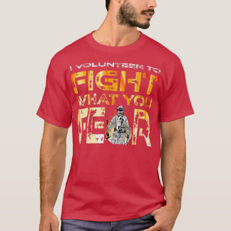 T-shirt Volontaire Pompier Je Volontaire Pour Combattre Ce