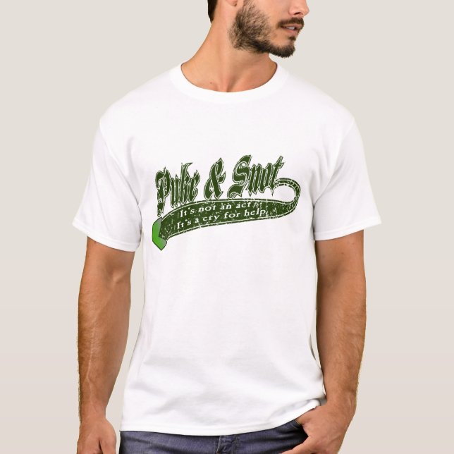 T-shirt Vomissez et morve "ce n'est pas un acte"…. (Devant)