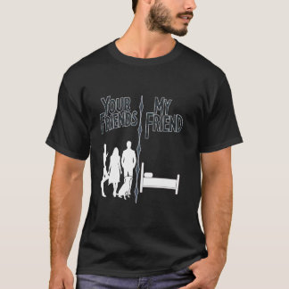 T-shirt Vos Amis Mon Lit Drôle Introvert Anti-Social Ho