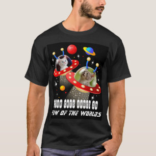 T-shirt Vos chats dans un vaisseau spatial Alien UFO Sci F