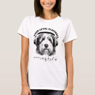 T-shirt Vos Femmes Loyales De Fluffball Blanc