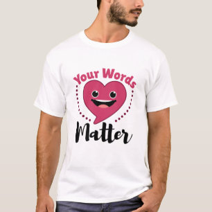 T-shirt Vos mots Matière SLP Voix Pathologie Langue