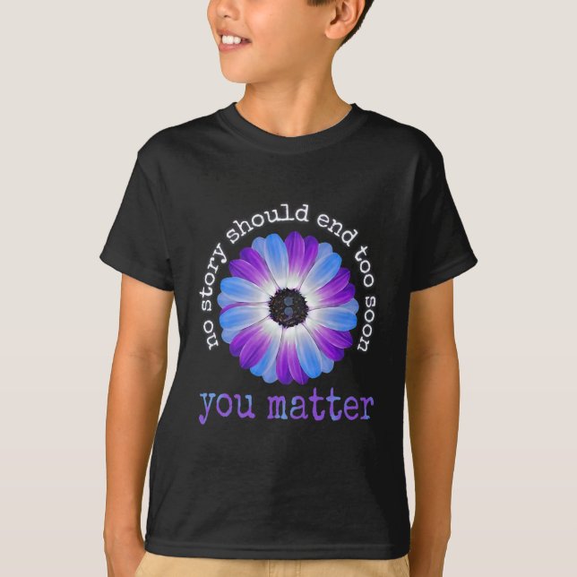 T-shirt Vos problèmes de vie Prévention du suicide Da (Devant)
