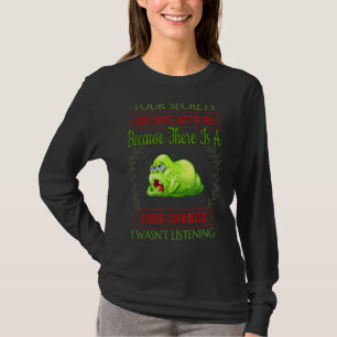 T-shirt Vos Secrets Sont En Sécurité Avec Moi Humour Graph