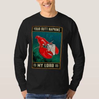 T-shirt Vos serviettes de fessier Mon Seigneur Rétro Blagu