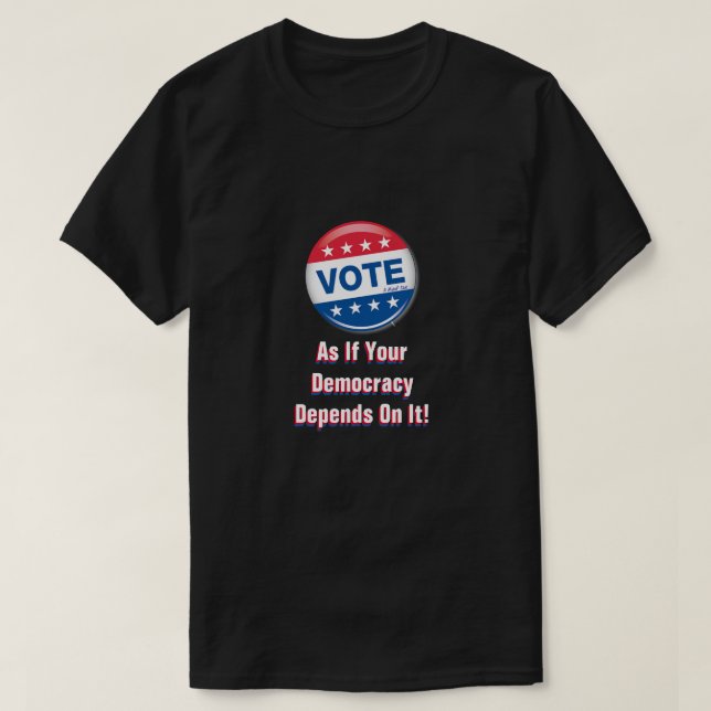 T-shirt  Vote! - A MisterP Shirt (Design devant)