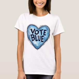 T-shirt Vote bleu