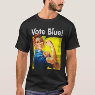 T-shirt Vote Blue Democratic Rosie Riveter Blue Wave T Shi
