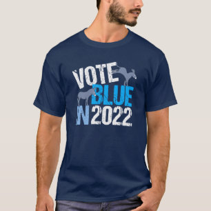 T-shirt Vote Blue en 2022 Démocrate Donkey Élection de mi-