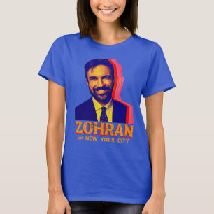T-shirt Vote Chemise Zohran Mamdani Zohran pour Maire Vint