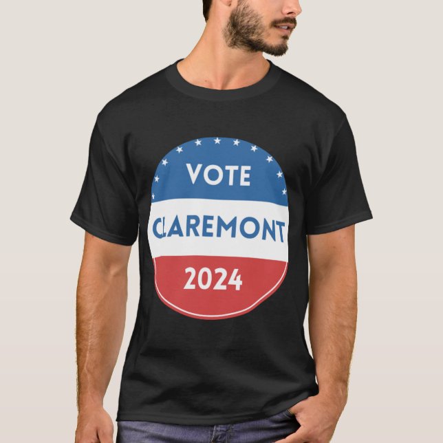 T-shirt Vote Claremont 2024 (Devant)