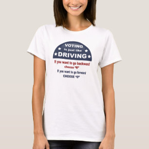 T-shirt Vote - conduisant