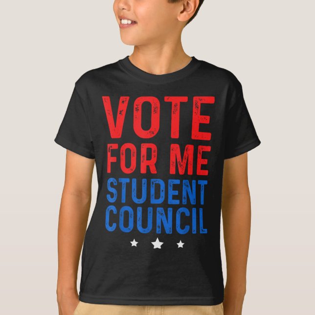 T-shirt Vote For Me Student Council  (Devant)