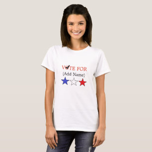 T-shirt Vote Personnalisé Pour Une Chemise Politique Élue